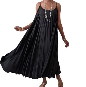Black Pleated Dress